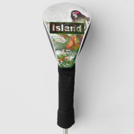 HQ Island Hula Girl met bloemen Golfheadcover