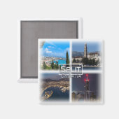 HR0027 Europa, Kroatië, Split, koelkast Magneet (Voorkant / Achterkant)