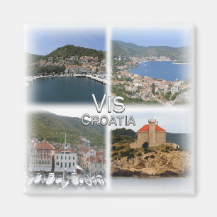 HR0037 Europa, Kroatië, Vis, koelkast Magneet