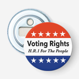 HR1 Stemrechten voor de mensen Wet Button Flesopener