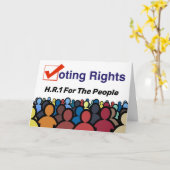 HR1 Stemrechten voor de mensen Wet Kaart (Gele Bloem)