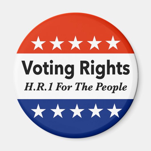 HR1 Stemrechten voor de mensen Wet Magneet (Voorkant)