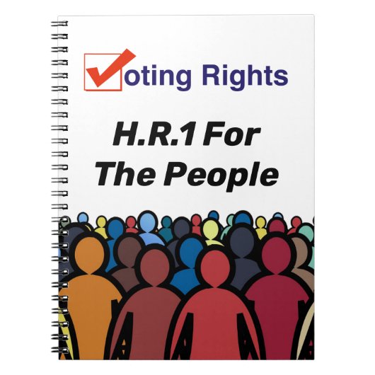 HR1 Stemrechten voor de mensen Wet Notitieboek (Voorkant)