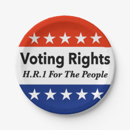 HR1 Stemrechten voor de mensen Wet Papieren Bordje