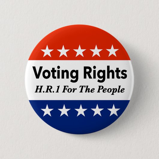 HR1 Stemrechten voor de mensen Wet Ronde Button 5,7 Cm (Voorkant)