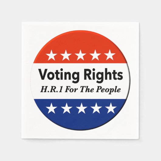HR1 Stemrechten voor de mensen Wet Servet (Voorkant)
