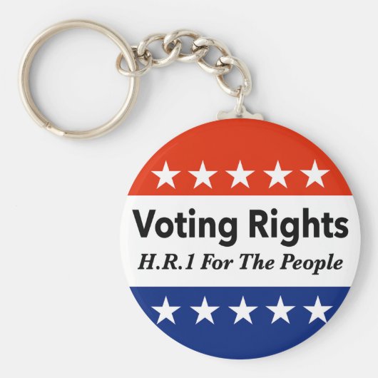 HR1 Stemrechten voor de mensen Wet Sleutelhanger (Voorkant)