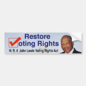 HR4 John Lewis Stemrechtwet Bumpersticker (Voorkant)