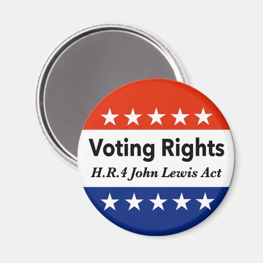 HR4 John Lewis Stemrechtwet Magneet (Voorkant / Achterkant)