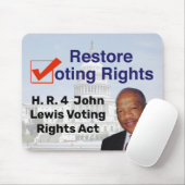 HR4 John Lewis Stemrechtwet Muismat (Met muis)