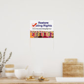 HR4 John Lewis Stemrechtwet Poster (Keuken)