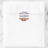 HR4 John Lewis Stemrechtwet Ronde Sticker (Tas)
