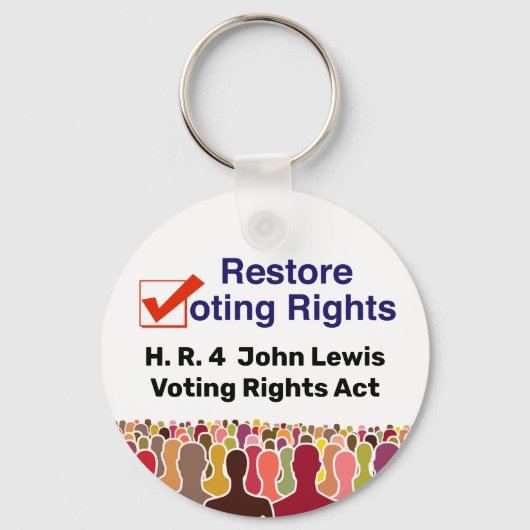 HR4 John Lewis Stemrechtwet Sleutelhanger (Voorkant)