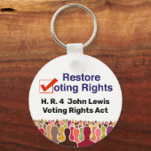 HR4 John Lewis Stemrechtwet Sleutelhanger (Voorkant)