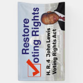 HR4 John Lewis Stemrechtwet Spandoek (Verticaal)