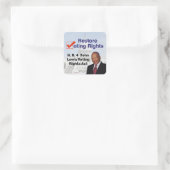 HR4 John Lewis Stemrechtwet Vierkante Sticker (Tas)