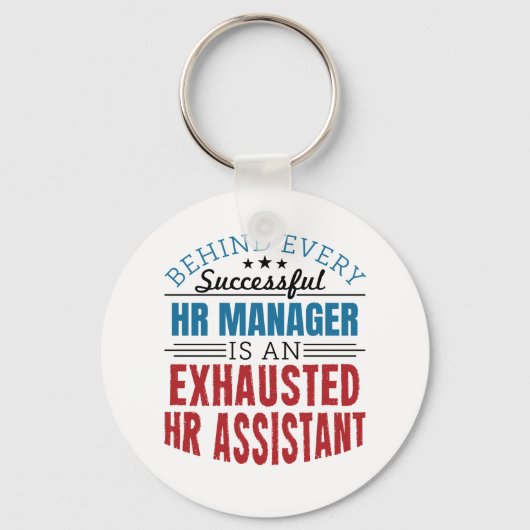HR Assistant Funny Quote Human Resources Sleutelhanger (Voorkant)