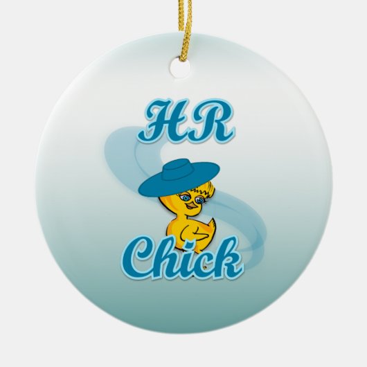 HR Chick #3 Keramisch Ornament (Voorkant)
