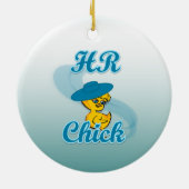 HR Chick #3 Keramisch Ornament (Achterkant)