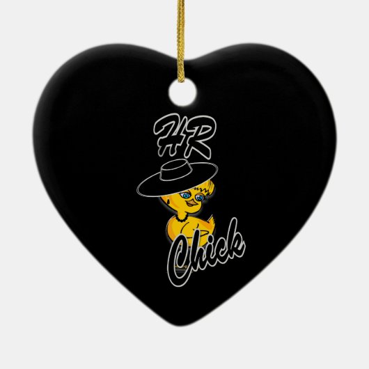 HR Chick #4 Keramisch Ornament (Achterkant)