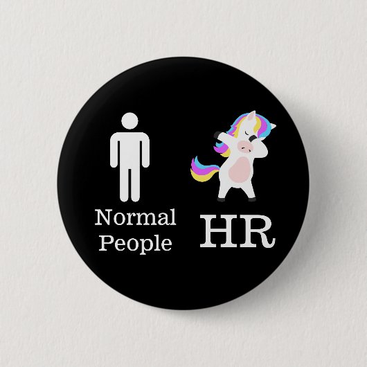 HR 🦄 Dabbing Eenhoorn  Pin Ronde Button 5,7 Cm (Voorkant)
