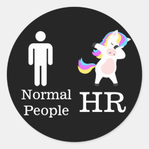 HR 🦄 Dabbing Eenhoorn STICKER