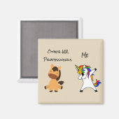 HR Grappig Human Resources Jij Ik Eenhoorn Magneet (Voorkant / Achterkant)