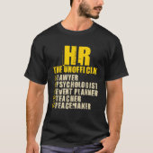 HR Het officieuze personeelsmanagement Recru T-shirt (Voorkant)