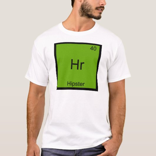 Hr - Hipster Funny Element Meme Chemistry T-Shirt (Voorkant)