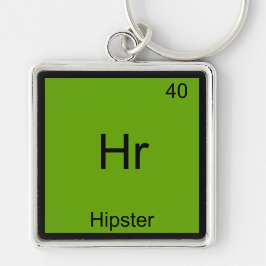 Hr - Hipster Grappig Element Meme Chemie T-Shirt Sleutelhanger (Voorkant)