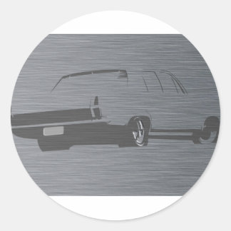 HR Holden Roestvrij staal Ronde Sticker