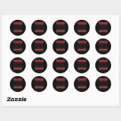 HR HR HR HR Resources Ager Recruiter Ronde Sticker (Vel)