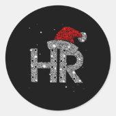 Hr Human Resource Jobs - Funny Christmas Gift  Ronde Sticker (Voorkant)