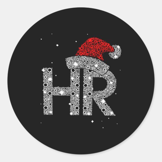 Hr Human Resource Jobs - Funny Christmas Gift  Ronde Sticker (Voorkant)
