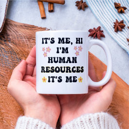 HR Human resources Mok, Cadeaus, Accent Black coff Mok