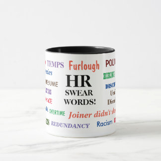 HR Human Swear Words Annoyely Funny Gift Mok