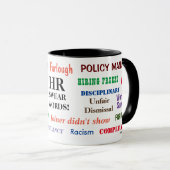 HR Human Swear Words Annoyely Funny Gift Mok (Voorkant rechts)