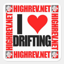 HR Ik hou van Drifting Sticker