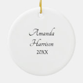 HR Kerstversiering Keramisch Ornament (Achterkant)