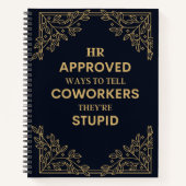 HR keurde manieren goed om collega's te vertellen  Notitieboek (Voorkant)