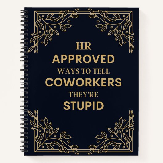 HR keurde manieren goed om collega's te vertellen Notitieboek (Voorkant)