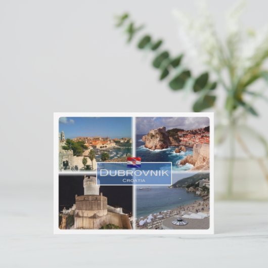 HR Kroatië - Dubrovnik - Briefkaart (Staand voorkant)