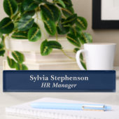 HR-manager Blauw Acryl Naambordje