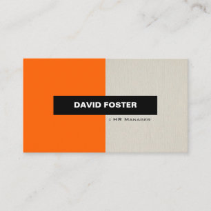 HR Manager - Eenvoudig elegant stijlvol Visitekaartje