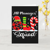 Hr Manager Elf Squad Kerst Werving Matching  Kaart (Gele Bloem)