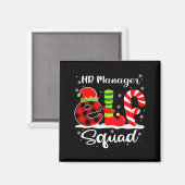 Hr Manager Elf Squad Kerst Wervingsmatching Magneet (Voorkant / Achterkant)