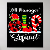 Hr Manager Elf Squad Kerst Wervingsmatching  Poster (Voorkant)