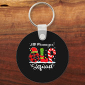 Hr Manager Elf Squad Kerst Wervingsmatching Sleutelhanger (Voorkant)