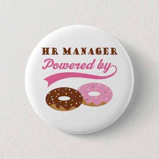 Hr Manager Gift (Donuts) Ronde Button 5,7 Cm (Voorkant)