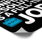 Hr-manager Human Resources Medewerker Werkplekdram Poster (Hoek)